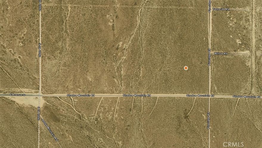 10 acre residential corner lot at the northwest corner of Shadow Mt Rd & Pineridge Rd. APN 0462-102-15-0000. Lot is less than 4/10ths of a mile from paved Ave G.