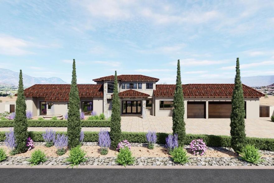 Fantastic opportunity to acquire a shovel-ready one-acre development project in the exclusive Cahuilla Hills area of South Palm Desert. Full project plans are on the verge of final approval by the County of Riverside, with all permits to be secured imminently. Although located within Palm Desert, Cahuilla Hills falls under Riverside County jurisdiction--currently granting short-term rental permits as a valuable and appealing option for future ownership. Designed as an Italian-inspired estate, the project features two separate structures, each with its own address, two private pools, individual covered outdoor living areas, and distinctive garage and carport configurations, all thoughtfully situated on the single acre parcel. The main residence offers 4,713 sq. ft. of living space, while the second residence adds an additional 1,383 sq. ft., for a combined total of 6,096 sq. ft. of indoor living. Approved plans include architectural, structural, and grading plans; retaining and free-standing block walls; Title 24; solar plans; electrical plans; fire sprinkler plans and pool plans for both residences. The two-story main home is designed with a 400-amp electrical panel, 3-car garage, solar panels, large pool and spa, an expansive covered patio with BBQ area, 2,000-gallon septic tank and a dedicated propane tank. The single-story second home includes a 200-amp electrical panel, a 2-car carport, covered patio, solar panels, a 750-gallon septic tank, separate swimming pool and its own dedicated propane tank. This extraordinary project is brought to life in the included 360-degree virtual rendering--be sure to explore the immersive exterior tour with movement of the screen. Full plans are available upon request, and all questions are welcomed to facilitate the next steps toward realizing the purchase of this exceptional dream-home opportunity.