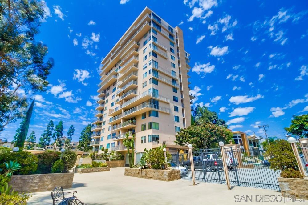 Nested perfectly between the vibrant shops and restaurants of Hillcrest and the scenic beauty of Balboa Park, this beautifully updated first-floor condo offers the best of San Diego living. Bright and airy, this 1-bedroom, 1-bathroom unit features high ceilings, upgraded kitchen, new flooring in bedroom and closet, in-unit laundry, new AC and heating system, and a spacious walk-in closet. Step outside to your own private, oversized patio—a rare find and ideal for relaxing, entertaining, or creating your own outdoor oasis. Enjoy two side-by-side parking spaces and a gated community offering resort-style amenities: pool, spa, tennis court, club room, bike storage, elevators, guest suites, storage locker, and a car wash station. Whether you're looking for a stylish place to call home or a smart investment, this Hillcrest gem checks all the boxes!