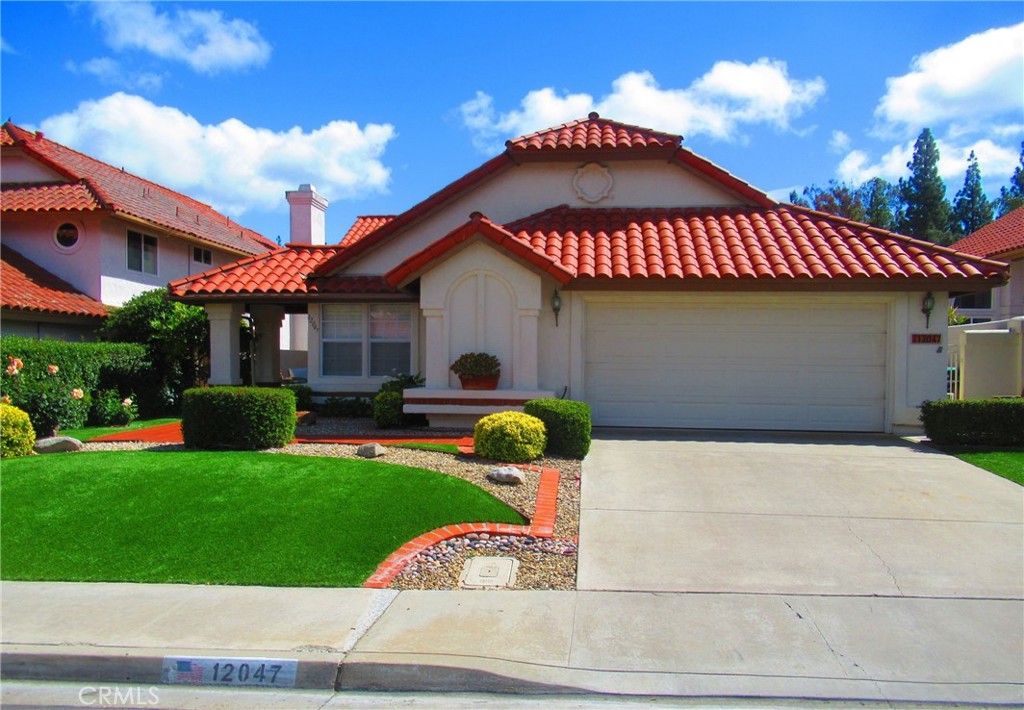Beautifully remodeled and rarely available single-story home in the sought after Chateau Bernardo neighborhood in Bernardo Heights with upgrades & views of beautiful Bernardo Heights Country Club Golf Cours. Nestled with in a mature, peaceful neighborhood, this home offers access to a top-tier community center with 8 tennis courts, a pool, fitness center, and more!
This lovingly cared for home has a spacious floorplan with formal dining room, living room with fireplace, family room off of kitchen, attached 2 car garage, and front courtyard entry. The second bedroom is generously sized with its own walk-in closet conveniently located to 2nd bathroom for added privacy. Includes totally remodeled master and 2nd bathrooms each with dual sinks. Kitchen has newer stove, oven, sink, cabinets, dishwasher and lighting. All flooring has been replaced with tile, wood and carpet. Original water heater, air conditioner and furnace have all been replaced. Newer tile on front courtyard and back patio. Owner installed low maintenance artificial grass in front and back yards. Garage door has been replaced. Solar panels are owned by Seller and are included in sale. Plantation shutters in family room, master and 2nd bedrooms. Vaulted ceilings and recessed lighting. Step out to the private entertaining backyard with a large covered patio to enjoy the beauty of roses bushes low maintenance artificial lawn landscaped with flowers and shrubs with border bricks.
Easy proximity to the conveniences of Rancho Bernardo, fantastic desirable Poway school district schools. The neighborhood is highly sought after and these homes don't come up too often. No Mello Roos. Easy access to 15 freeway and a short drive to San Diego beaches, less than 30 minutes, and about the same to Downtown San Diego