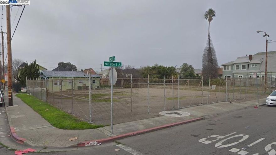 4 separate lots all contiguous with each other in 1 listing --  The size and location of these combined lots are perfect for a big, quality housing development project. 4 lots with a total area of 17,500 SqFt at the corner of 30th and Filbert in West Oakland. If you're a developer, investor, or working with a non-profit, definitely check this listing out.  APN's:  3003 Filbert - 5-466-22 3007 Filbert - 5-466-21 3011 Filbert - 5-466-20 3019 Filbert - 5-466-19