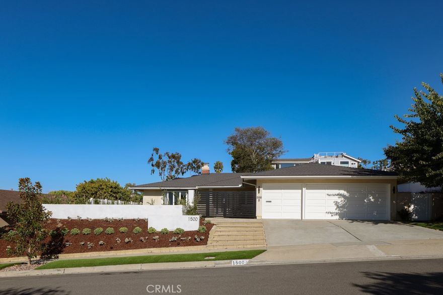 Beautifully reimagined and thoughtfully updated, this single-level residence resides in coveted Harbor View Hills South. Beyond its inviting curb appeal, the home reveals a bright and open floor plan showcasing three bedrooms and two bathrooms, complemented by generous living and dining areas and a versatile bonus space ideal for a home office or lounge.  The modernized kitchen blends style and function with quality finishes and seamless flow to the social spaces—perfect for everyday living or entertaining. Outdoors, a gracious front yard welcomes guests, while the expansive rear grounds offer a large patio and ample room for relaxation or recreation under the coastal sky.  An oversized three-car garage and convenient interior laundry room enhance the home’s comfort and practicality, completing this move-in-ready retreat in one of Corona del Mar’s most desirable neighborhoods.