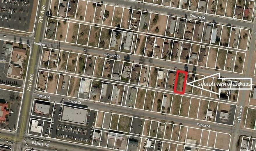PRICED TO SELL!! Great central location in Hesperia. This land is located only 2 blocks north of Main St and in between 7th and 5th Street on Juniper St. Close to everything: walking distance to City Hall, Library, Police Department, Movie Theater, and all major businesses. Subject land sits in between 2 residential properties and has chain-link fences on 2 sides. All utilities are in front of the street. One of lowest price land in this area and this land will sell fast!!
