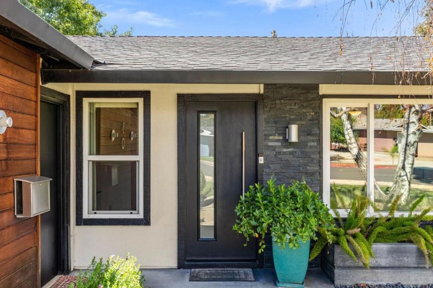 Don't miss your chance to own this updated 3 bedroom, 2 bath, Santa Teresa Los Paseos neighborhood home. The sophisticated design utilizes chrome, glass, porcelain tile and concrete to give you a mid-century modern feel. Your indoor living space blends seamlessly to the oversized 8,400 square foot lot. Enjoy outdoor entertaining under your covered patio dining area. Then relax around the fire pit. Multiple outdoor areas give you so many options for entertaining guests and family. Convenient to shopping and 101, 85 & 87 freeways. Optional HOA with pool, BBQ area, Club House, Game court, Playground, Recreation Room, Bocce Ball and Pickle Ball courts.