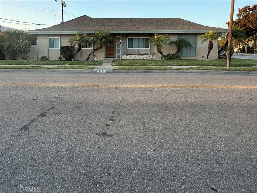 North Montebello area.  Model home in 1959. One family owner. Very clean and well maintained. Large covered patio with Gazebo area.  Concrete area designed for spa/jacuzzi.  The house has laminate flooring throughout.  two ceiling fans, central air and heating.  Indoor washer/dryer hook up.  Both bathrooms have showers.  Large wrap around backyard with ADU capability.  Sprinkler system in the front and backyard  Two car garage.