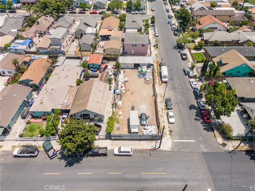 Ready for your project! Bowen's Vernon and Hooper Ave tract. 1403 E 42nd St just south of Downtown Los Angeles. this flat lot is5,842 square feet, and zoned R2. The dimensions are 45 x 130.