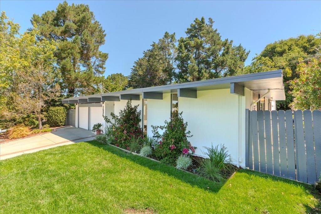 Built in 1959 by the renowned builder Joseph Eichler, this home stands as a testament to his mid-century modern design philosophy. Located on a generous size lot, the updated home remains a pristine example of Eichlers vision of boldness, change, and optimism offering superb indoor-outdoor living. Freshly painted inside and out, the home begins with a signature atrium that serves as a central outdoor living space, filling the adjacent interior spaces with natural light through sliding glass doors and windows on three sides. The main living areas have been reimagined to include a designer kitchen and great room in one airy open space, an adjoining living room with fireplace, and a formal dining room. The great room is sure to be a gathering hub with floor-to-ceiling window/doors showcasing a sparkling pool and spa that is graced with a privacy surround of foliage, flowers and trees. This 4-bedroom, 2-bathroom home also enjoys Bay and City views along with the amenities of the Highlands community. Easy access to 280 and 92 down to 101.