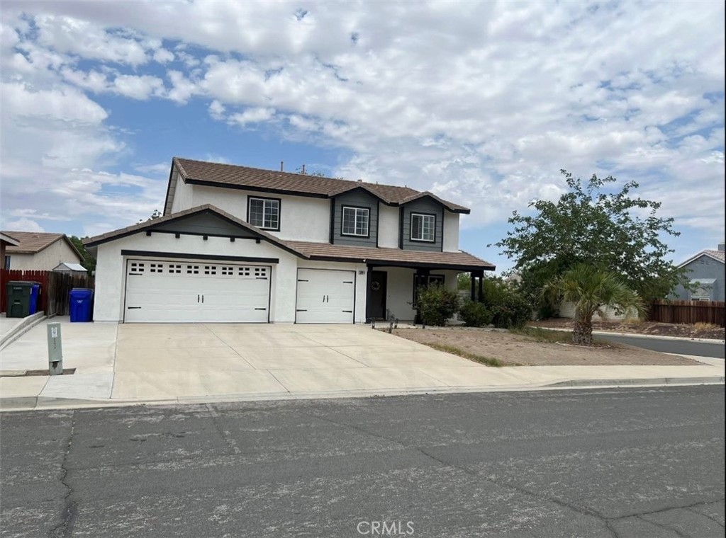 Don't miss out on this beautiful and spacious two story home situated on a desirable corner lot in a quiet area of victorville! 4 bedrooms 2 baths with an open floor plan perfect for both everyday living and entertaining! The home features a dedicated indoor laundry room for added convenience and a generously sized backyard with a swing set great for families or outdoor fun! This is the perfect home for those seeking comfort,space,and a family-friendly setting!!
