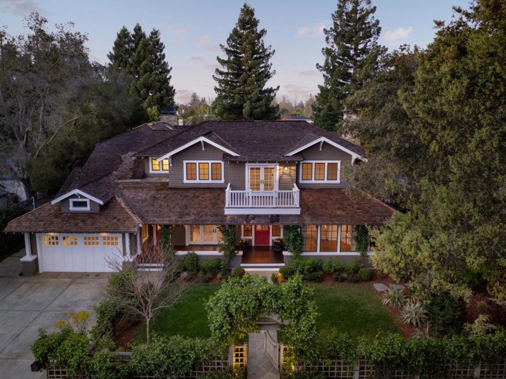 The epitome of timeless elegance & modern luxury on one of Menlo Parks premier streets. Custom built by current owner featuring a fabulous layout spanning 3 levels with 5 beds, 4 full baths and 2 half baths. Epicurean kitchen with gorgeous marble countertops & island seating. A delightful casual dining area with integrated seating complements the kitchen, while the formal dining room exudes elegance with its refined paneling & convenient butler's pantry. The classic living room, complete with cozy fireplace, has adjacent charming sunroom, offering a tranquil retreat. The luxurious master suite has spa-like bath, expansive walk-in closet, & generously sized balcony. Lower level with theater and temperature-controlled wine room. Picturesque park-like backyard with sparkling pool, spa, & lush lawn. Outdoor kitchen & covered patio provide the ultimate setting for California indoor-outdoor living. Walking distance to downtown Menlo Park and in close proximity to Stanford, Palo Alto, and esteemed public and private schools.