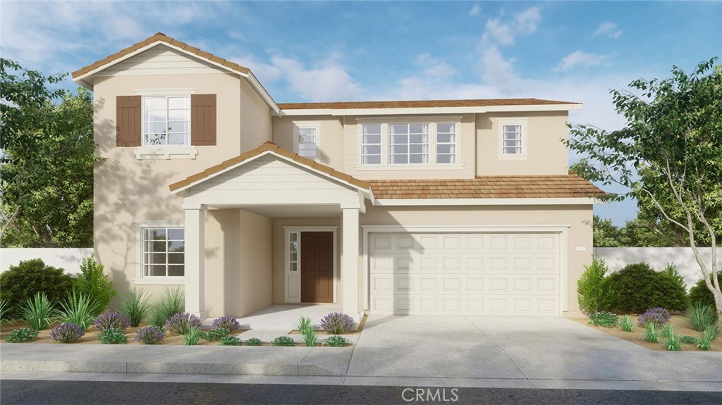 NEW CONSTRUCTION in Winchester - NO HOA - SOLAR INCLUDED IN PRICE!! This 2,239-sf two-story home with a California Traditional façade has a DOWNSTAIRS BEDROOM and BATHROOM, a HUGE LOFT and INCLUDES SOLAR! The Island kitchen with island eating area has Bianco Tiza QUARTZ counters, built-in stainless-steel appliances and a pantry closet. The interior comes complete with crisp white shaker-style cabinetry throughout, lots of included recessed lighting, plush carpet in bedrooms, closets, and stairs, and vinyl in main living areas. Upstairs there is a primary bedroom with ensuite bathroom and walk-in closet, 2 additional bedrooms and full bathroom, and laundry room. There is also a direct-access 2-car garage PRE-PLUMBED for an electric car! This truly modern home has all the Smart Home features you would expect and is LANDSCAPED AND IRRIGATED in the front yard and the rear yard has DEEP depth. The Juniper community is situated close to park and freeway access. We anticipate an August 2025 move-in and we can't wait to Welcome your client's Home!! * HUGE SAVINGS!! Our Solar is "No Additional Cost to Your Buyer" it Included in the Price of the Home *
* Deep Rear Yard | No Rear Neighbor *
* No HOA Dues *