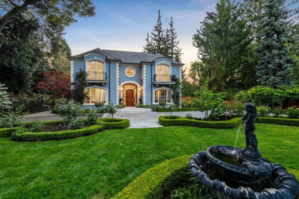 This Atherton home is an architectual jewel offering exceptional grounds and location; very convenient to downtown Menlo Park and top-rated public and private schools. Inspired by the architecture of Italy and France, this custom home boasts a facade that commands attention. This gorgeous home has 6 bedroom suites, all with french doors leading to a balcony or courtyard, including a main level suite currently utilized as an office as well as a charming, light-filled, 1-bedroom attached apartment above the 3-car garage. Other highlights include a striking gourmet kitchen which opens to a bright and delightful casual eating area, large family room and light-filled billiard/game room. The butler pantry passes through to a beautiful formal dining room with French doors opening to a private courtyard. The grand foyer opens to an eloquent living room with marble fireplace, side-courtyard and a stunning staircase leading to 4 upper level bedroom suites and laundry room. Beautifully landscaped and extremely private grounds include a pool with canopy jets and spa plus automated cover, fire pit on a flagstone terrace, and vast stretches of lawn on more than an acre. Very convenient to downtown Menlo Park, top-rated public and private schools, Palo Alto and Hwy 101.