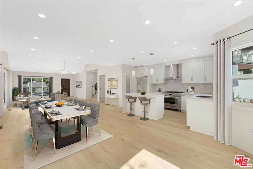 Situated in the highly sought-after Montecito Estates community of North Glendale, this ground-up, new construction, lovely home, is less than a mile from charming downtown Montrose, award-winning La Crescenta schools, Glendale Community College, Descanso Gardens, Oakmont Country Club, Cherry Canyon Park, and ease of freeway access, is calling your name! This gorgeous home features five bedrooms, four full bathrooms with two additional half bathrooms, a two-car garage, and a luxurious backyard with an enormous (fenced) swimming pool embraced by mature Oak Trees and a cozy firepit. One of the downstairs bedrooms provides for a private entrance, making it an ideal "In-Law" suite. The bright kitchen features granite countertops, and stainless steel Bosch appliances, including a six-burner range and a dishwasher. The upstairs primary bedroom has its own private balcony overlooking a dreamy backyard, perfect for entertaining family and friends. Custom window coverings for privacy, tons of natural light throughout with an open space concept. You will need to provide your own fridge and washer & dryer. Gardener and pool service paid for by the property owner. Gas, water, and power are the responsibility of the tenant. Photos do not reflect the beauty of this home, please schedule a property tour because this one won't last long. *One of the photos has been virtually staged.