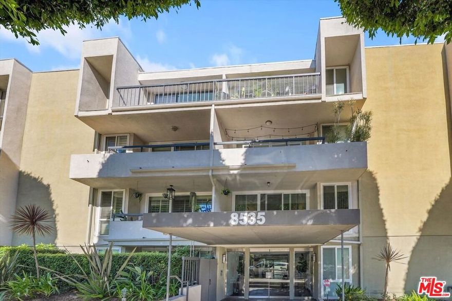 Located on a charming tree-lined street perfectly positioned off Santa Monica just west of La Cienega, this is the prestigious 8535 West Knoll building. It is minutes from premier dining, shopping, and nightlife on Santa Monica and Sunset Blvds (John Reed Fitness; Sunset Plaza; La Boheme). The unit is one of the most coveted poolside corner residences and this home places you in the heart of West Hollywood's vibrant scene while offering peace and privacy. While there is a laundry room on each floor, this particular unit has its own washer and dryer. The spacious primary suite includes a large custom closet and room for a king-size bed, while the second bedroom also offers generous closet space and a sliding glass door opening to your private patio. Both bathrooms are tastefully updated, with the en-suite primary bath featuring a dual-sink vanity and shower. A sizable entry closet adds extra storage along with the in-unit washer and dryer. The remodeled kitchen is equipped with stainless steel appliances, including a newer double-door refrigerator, custom cabinets and countertops, dual sink, and a designer glass tile backsplash. The living room is perfect for entertaining, complete with newer flooring, a wine fridge and a decorative fireplace. Additional highlights include a newer HVAC system, and, off the second bedroom and living room, a private patio with direct access to the building's sunny patio courtyard and, attention swimmers, a tranquil lap pool. Seller has updated the electrical panel. Community amenities include a dry sauna, cameras for monitored entry, and secured mail room. Work is being completed on the building's balconies in compliance with new CA regulations and the seller is paying the special assessment. HOA dues include gas, water, trash and earthquake insurance. The unit is vacant and easy to show. As this is one of the best-priced 2-bed/2-bath condos in the area, this one won't be on the market long. Some photos have been virtually staged.