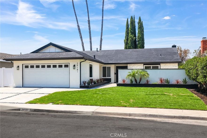 Welcome to 29181 Via San Sebastian — a stunning single-level contemporary retreat nestled in the heart of Niguel Hills.

This thoughtfully reimagined home offers a seamless blend of modern design and high-end finishes, capturing the very essence of South Orange County living! Everything has been upgraded from top to bottom!



Featuring a serene courtyard, fresh landscaping, and striking curb appeal. Inside, the home features an open-concept layout highlights wide-plank oak floors, abundant natural light, and warm finishes throughout. The chef’s kitchen impresses with natural oak cabinetry, modern quartz countertops, stainless steel appliances, and a spacious breakfast bar with plenty of cabinet space—perfect for casual dining, entertaining, and everyday living.



The home features four bedrooms and two bathrooms, a separate laundry room and the 4th bedroom can be used as an office or nursery. The primary suite enjoys direct access to its own private courtyard—a peaceful place for morning coffee or evening relaxation. The primary bathroom offers a luxurious ensuite with dual vanities, LED backlit mirror, and a walk-in shower. The secondary bathroom echoes the same elevated style. It truly feels like a home offering comfort, flexibility, and functionality. 



The backyard is truly your own private oasis offering brand-new turf, a covered patio with built-in fan and lighting, and serene west-facing sunset views over the mountains—an ideal space to unwind or entertain year-round.



Located just minutes from world-class beaches, scenic hiking trails, top-rated schools, shopping, dining, and freeway access, this is coastal luxury living at its finest. Opportunities like this are hard to come by —don’t miss your chance to make this exceptional property yours!