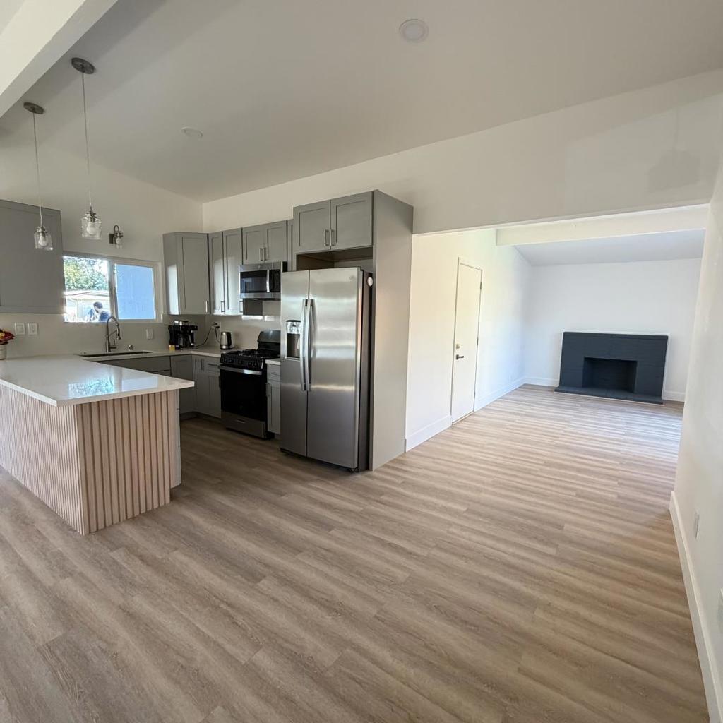 Welcome to 4016 San Bernardino Way, a thoughtfully remodeled residence that blends modern style with everyday comfort. From the moment you step inside, youll notice the open, light-filled floor plan and quality finishes throughout. The spacious living area features fresh flooring, recessed lighting, and a seamless flow into the dining space perfect for both entertaining and family gatherings. The brand-new kitchen boasts sleek cabinetry stainless steel appliances that makes cooking a delight. Retreat to the primary suite, complete with an updated en-suite bathroom featuring a walk-in shower, modern fixtures, and ample storage. Additional bedrooms are bright, versatile, and ideal for family, guests, or a home office. Outside, enjoy a private backyard with room for gardening, relaxation, or outdoor dining.
