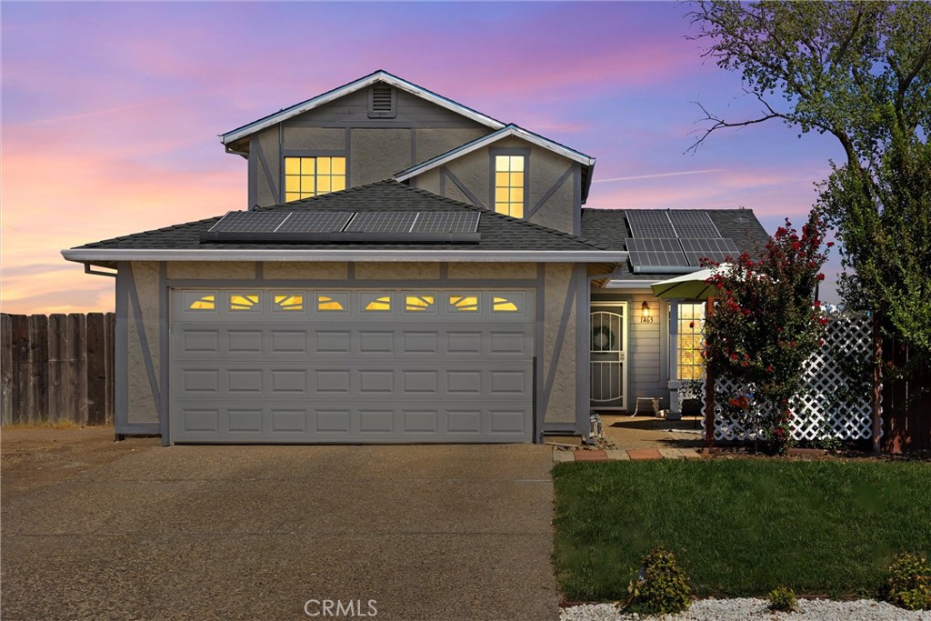 North Chico Home on Expansive Lot with Stunning Views!
Welcome to 1463 Eaton Rd, a charming 3-bedroom, 2-bathroom home nestled against Chico’s beautiful nature preserve.
Step through the inviting front courtyard and into a bright living room featuring vaulted ceilings, fresh interior paint, and durable LVP flooring. The kitchen offers ample cabinetry, white appliances—including stove, microhood, dishwasher, and refrigerator—and is open to the dining area. A sliding glass door leads to the back patio, perfect for enjoying meals al fresco while taking in the serene surroundings.
The floor plan offers flexibility with a guest bedroom and bathroom conveniently located downstairs. Upstairs, you’ll find an additional bedroom and the spacious primary suite, complete with a large picture window showcasing breathtaking views of the preserve.
Set on an impressive .66-acre lot, this property provides plenty of space to live, play, and relax. Enjoy the fruit trees, garden area, storage sheds, trampoline, and multiple spots to sip your morning coffee or unwind at sunset.
Practical updates include a new roof (2019), solar system (2021), and HVAC (2022)—making this home not only beautiful but also a smart investment. The property also features a 2-car garage and extra space on the side, ideal for a boat or additional off-street parking.
Don’t miss this incredible opportunity to own a North Chico home with space, privacy, and views. Schedule your private showing today!
