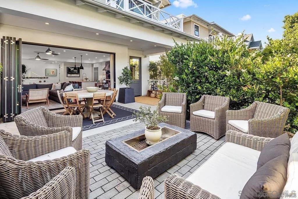 Spectacular Coastal Home in the Heart of Coronado Village Fully Furnished | Available NOW| Long Term | Built in 2019 Live the ultimate beachside lifestyle in this beautifully designed, single-family home, located just 4 blocks from the beach and 2 blocks from Orange Avenue home to Coronado's best shopping, dining, and entertainment. Spreckels Park, Von's grocery store, and more are all just a short stroll away. No car needed everything is walkable! Offered furnished or unfurnished. Property Highlights 4 spacious bedrooms, each with a full ensuite bathroom 5 total bathrooms (plus an outdoor shower) Approx. 2,410 sq ft of living space with a stunning open floor plan Seamless indoor-outdoor living ideal for entertaining Covered front porch, lush private patio, and rooftop deck with views of downtown San Diego 2-car finished garage currently set up as a recreation room Modern Amenities Designed by Christian Rice Architecture and built new in 2019 by Zephyr Homes Luxurious designer finishes, with furnishings from Restoration Hardware Smart home features: Lutron lighting, keyless entry, security cameras, Ring doorbell MusicCast audio (living room, primary suite, rooftop deck) Sonos speakers on the patio Smart TVs in every room, including the garage EV charger for Tesla or Rivian