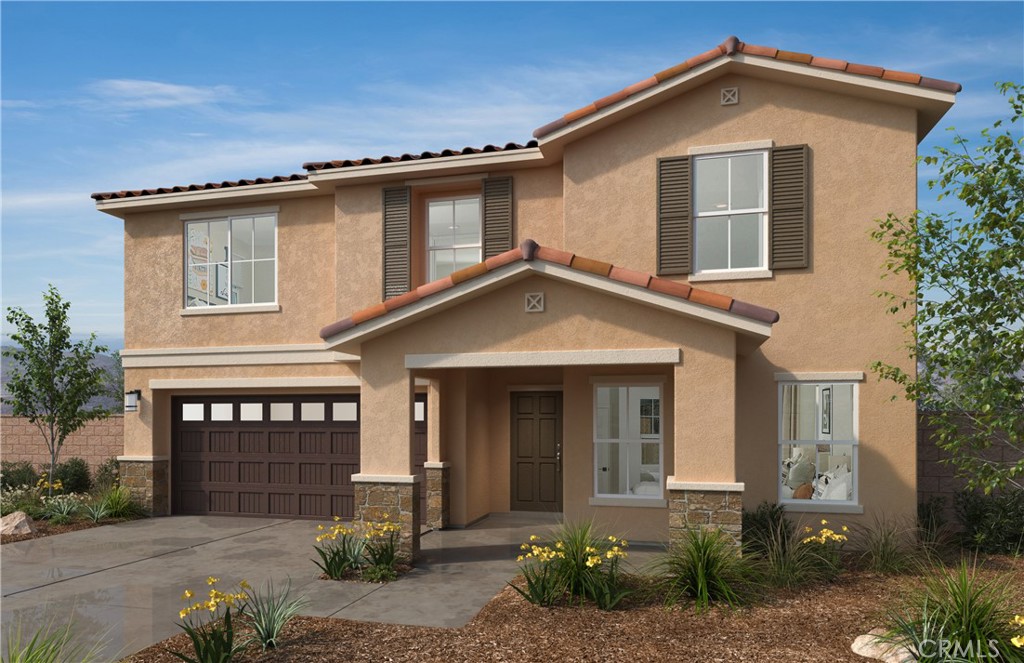 Beautiful rancho Madrina community a 5 bed/3 bath two-story home! This home has everything and is designed to be ENERGY STAR certified and delivers a superior level of energy-efficient comfort which includes the latest in-home insulation and dual-pane windows delivering significant savings on utility bills when compared to used home and supporting healthier indoor environments! This home has an open floor plan featuring a kitchen island, luxury vinyl laminate flooring, White Thermofoil Cabinets, Quartz Kitchen Countertops, and Stainless-Steel Dishwasher, Stove, and Microwave, and more! Solar is included! No HOA! Convenient to Hwys. 74 and 79, and
Shopping and dining nearby! Best of all, there's no HOA!
Photo is a rendering of the model. Buyer can either lease or purchase the Solar.