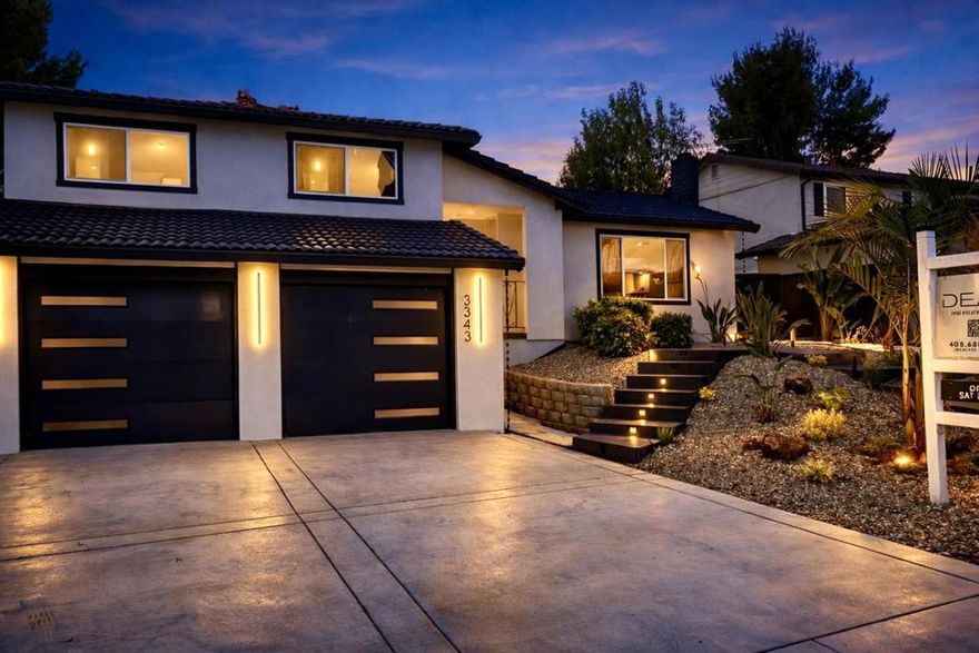 Set on an expansive 6,300-sq.-ft. lot adorned with low-maintenance plants and mature trees, captures the essence of refined living and modern elegance. Featuring 4 bedrooms and 2.5 baths across approximately 2,039 sq. ft. of thoughtfully designed space, revealing panoramic Bay views from nearly every window. The formal living room exudes warmth and sophistication, accentuated by exposed beam vaulted ceiling and exquisite decor. The gourmet kitchen is a showpiece, offering quartz countertops, see-through tinted custom cabinetry, and stainless-steel appliances, flowing seamlessly into a stylish family room with a cozy fireplaceideal for elegant entertaining or relaxed evenings at home.