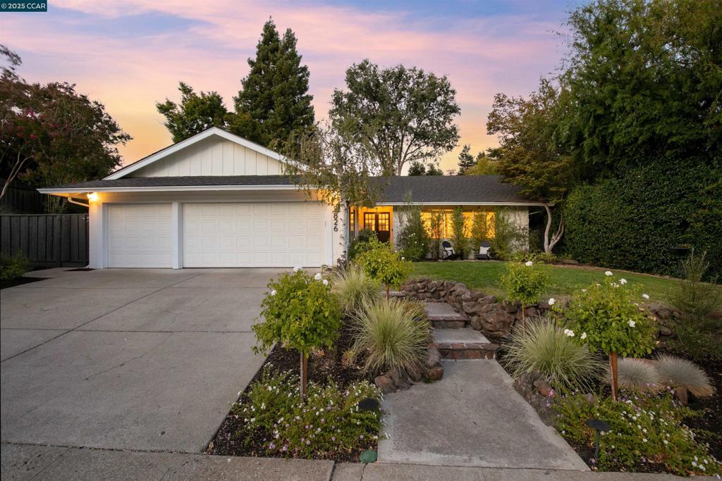 Located in highly sought-after Livorna Estates, this rare single-story 3 bed 2 bath home features natural light and has been tastefully remodeled throughout. An efficient floor plan and use of space with rear sliding doors leading to a tranquil backyard complete with custom waterfall and Koi pond. Enjoy a seamless indoor-outdoor flow to the lawn and patio area, ideal for entertaining or relaxing in privacy. The spacious primary suite offers a newly remodeled master bathroom with private access to the rear yard. The home also includes drought-tolerant landscaping, a 3-car garage with dedicated laundry area. Walking distance to award-winning Alamo Elementary and zoned for the San Ramon Valley School District. Close to parks, trails, BART, and downtown Alamo and Walnut Creek.