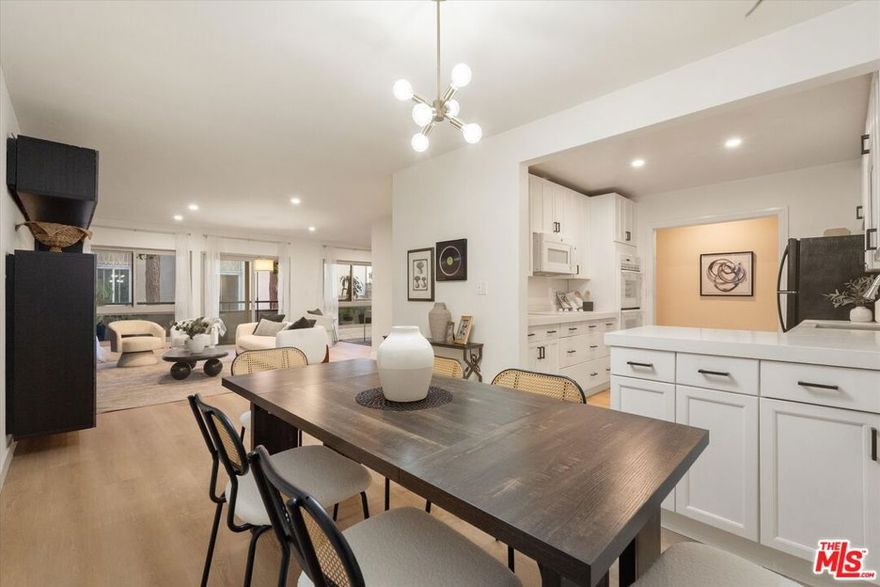 Welcome to this spacious and bright 2-bedroom, 2-bathroom corner-unit condo, complete with a versatile bonus space perfect for a home office, playroom, or creative studio. As a corner unit sharing only one wall, this home offers exceptional privacy and tranquility. The generously sized primary bedroom features its own en-suite bathroom, vanity area, and a large closet. Both bedrooms are oversized, offering plenty of room to relax and spread out. The kitchen has been upgraded, the dining room is large enough to entertain plenty of guests and the wide private patio fills the home with natural light. Additional highlights include elevator access with no stairs required, abundant in-unit storage, large personal storage units in the gated garage and a dedicated EV charging station. At almost 1400 sq ft, this is the best price per square foot condo in Culver City. The well-maintained, gated complex has energy-efficient vinyl windows, refreshed laundry facilities, and an inviting recreation room ideal for birthday parties, gatherings, and entertaining. Located in the desirable Fox Hills area of Culver City, you're just moments from shopping, dining, Silicon Beach, the 405 freeway, and LAX. Residents also enjoy access to highly regarded Culver City schools and services. This unit is in walking distance to the beloved Fox Hills Park, featuring a playground, walking paths, and expansive green space perfect for all ages. With a small, well-run HOA and an active board, this community offers comfort, convenience, and exceptional value in a prime Westside location.