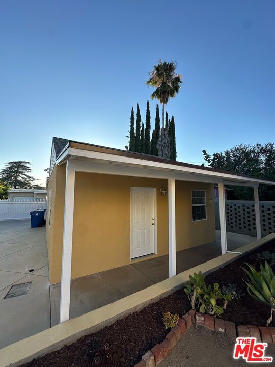 This beautifully remodeled 2 bedroom, 1 bathroom back house offers the perfect combination of privacy, comfort, and convenience in the heart of Sunland, CA. Some of the property hight lights include: Private entrance through alley completely separate from the main home with tons space for gatherings , Parking for up to 4 cars behind secure gate, Spacious layout (approx. 780 sq. ft.), Larger bedroom with walk-in closet and direct access to enclosed patio, Beautiful laminated wood floors throughout, Central air & heat for year-round comfort, Updated kitchen and bath with copper plumbing, Fenced side patio for cars or outdoor space, Laundry hookups inside the unit, Large storage shed included and Water & gardener included in rent. Enjoy the great curb appeal and low-maintenance lifestyle with a location that is unbeatable. Very close to Foothill Blvd, freeway access, shopping, dining, parks, and hiking trails. First showings to be Sunday 8/17
