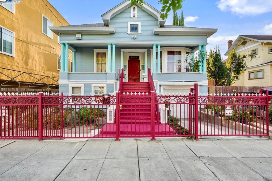 This fabulous Victorian-style home is nestled between the Magnolia Historical District and the Civic Center neighborhood. It blends timeless character with modern comforts, featuring solar panels, energy-efficient windows, a newer roof, and a beautifully updated kitchen. Offering 2,294 sq. ft. of living space: 5 spacious bedrooms, 3 bathrooms, one car garage, the en-suite has a bonus room perfect for an office, yoga space, or private retreat. A full basement adds versatile options for storage, a home gym, workspace or a JADU. Outside, admire the dramatic staircase, classic craftsmanship, and a fully gated property with a low-maintenance backyard and side yard parking for extra vehicles. Inside, tall ceilings, custom carpentry, built-in cabinets in the dining area, and wood floors showcase the home’s historic charm. It is conveniently located near Weber Point Event Center, Stanislaus State Stockton University Campus, schools, library, shopping, dining, parks, hospital, and gym.