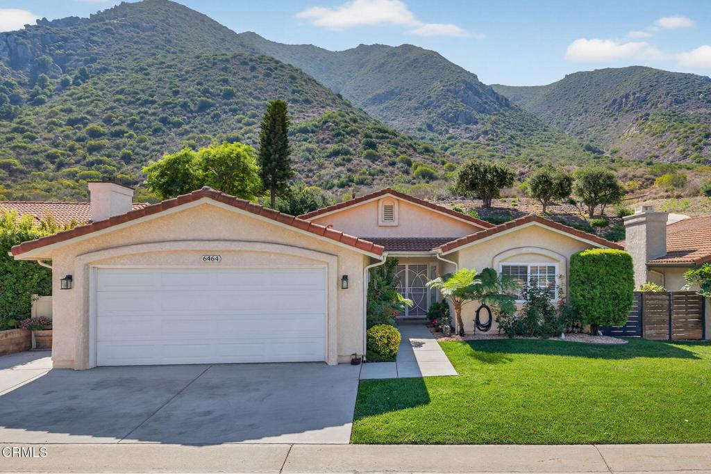 Are you ready for the next chapter in life? If you are 55+ and hoping to find that move-in ready home in a resort like neighborhood behind the gates, then 6464 Sn Como Lane is ready for you!Located in Camarillo Springs - in the elite Springs Development, this beautifully appointed 2 bedroom / 2 bath checks all the boxes. With beautiful mountain vistas from every window, you will feel the stress of the outside world melt away. This Plan features a dramatic entry that allows you to look thru the large living area and straight thru to the sloping hill to the mountains beyond! Your patio holds your own bubbling spa to help make relaxation complete. With no one behind you but nature herself, that is your own personal Zen space.The beautifully remodeled kitchen features stainless steel appliances, quartz countertops and a dining bar where all your guests will want to gather. The private den is across the bar and is a wonderful space to gather in front of the fireplace and enjoy some 'me' time.The bedrooms are located in their own wing.  Your primary bedroom is an ensuite and features a large walk-in closet and bath with dual sinks and complete with shower and tub.The secondary bedroom is large with a wall of closets and large panoramic window.The attached two car garage is accessed just off the entry via your interior laundry room, complete with a wall of cabinetry. All the finished are high-end which is evident as you walk throughout. Words and pictures do not allow you to fully appreciate all the features this home has to offer.  Make your appointment today to see for yourself.  You will not be disappointed.