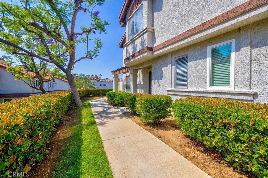 Terrific Diamond Bar location!  This end unit has 3 good size bedrooms, 3 baths with upstairs laundry. Living room with fireplace, open to dining area and updated kitchen with access to a good size private patio area. It is conveniently located near the pool for tons of family fun!  Lower level is bright with lots of windows, newer flooring.  Plumbing upgraded earlier this year.  2 car garage.  All appliances included. Close to schools, shopping and freeways.  Low HOA and no Mello Roos Tax.