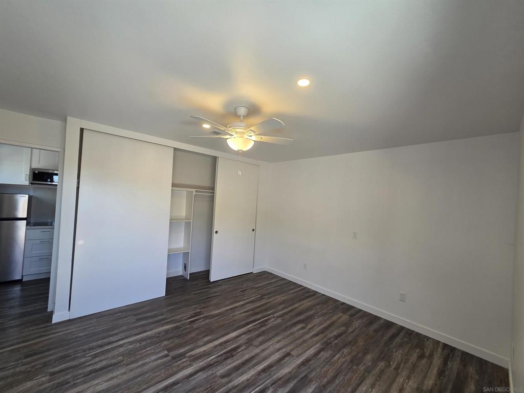 Welcome to this unique, studio-style living space located in San Diego. This property boasts a modern design with LED lighting, luxury vinyl plank flooring, and quartz counters that add a touch of elegance. The kitchen is equipped with a stainless steel refrigerator & microwave. This property comes with the added convenience of all utilities included in the rent! This ADU also features a private entrance, ensuring your privacy is always maintained. Enjoy the beautiful San Diego weather with the private patio/yard. Equipped with ceiling fans to keep the space cool and comfortable. Experience the best of San Diego living in this stylish, utility-inclusive home. Schedule your your today!