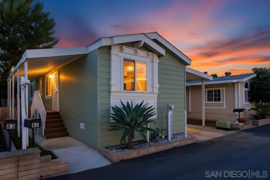Welcome to Pepper Villa Estates, one of San Diego’s most desirable and meticulously maintained communities. This peaceful, family-friendly, and secure neighborhood is known for its immaculate grounds, caring residents, and strong pride of ownership throughout. Residents enjoy a variety of amenities, including a clubhouse with a full kitchen, a well-equipped exercise room, pool table, sparkling swimming pool, relaxing jacuzzi, BBQ area, and inviting community gathering spaces. Step inside this spacious, move-in-ready home, featuring luxury professional vinyl flooring, state-of-the-art appliances, and a bright, open layout perfect for modern living. With three bedrooms and two full bathrooms, there’s plenty of room for everyone. The primary retreat offers a large walk-in closet and a beautifully appointed ensuite bathroom. Behind the home, an occasional seasonal creek gently flows, offering peaceful sounds of running water and the rare bonus of no rear neighbors, enhancing your sense of privacy. The back bedroom even features serene views of the trees and creek. The private yard is ideal for children at play, gardening, entertaining guests, or simply enjoying the outdoors. Don’t miss your opportunity to own a slice of San Diego in this highly sought-after community, homes in Pepper Villa Estates rarely stay on the market for long. Come see it before it’s gone!