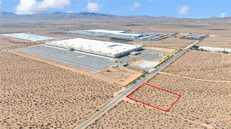 This 2 acre corner lot is available for sale, offering a prime location with zoning that supports Industrial use under the Specific Plan designation. Adjacent parcel North to the lot is also for sale totaling 4.05 acres. Water and sewer utilities are available on-site, and electricity is located directly across the street. Buyer to do their own due diligence. The property boasts 340 feet of frontage along the paved Navajo Rd. Strategically positioned, the site is located across from the Big Lot Distribution Center and is in close proximity to major distribution hubs like WalMart and Fresenius Medical Care. It's also near the Victor Valley College Regional Public Safety Training Center, further enhancing its appeal. The area is poised for growth, with Brightline West's recent acquisition of property nearby for a high-speed rail station planned to connect Southern California to Las Vegas. The project is already underway, with construction having begun in Las Vegas.