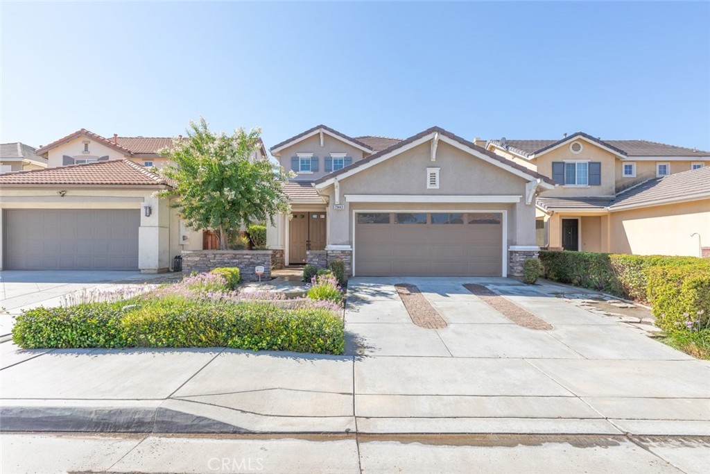 Sun-Filled Family Haven! Welcome home to a light-filled, open-concept layout thoughtfully designed for family living—where upgraded finishes, smart functionality, and a prime central Menifee location come together for everyday comfort and weekend fun. The heart of the home—a chef-inspired kitchen—features a custom island topped in durable granite and quartz, ample self-closing cabinetry, and casual bar seating where conversations flow freely. Elegant upgraded lighting, custom built-ins throughout provide both style and practical storage for everyday life. A convenient downstairs bedroom and bath—with a walk-in shower—offers flexibility for guests or multi-generational living. Upstairs, the master suite boasts dual sinks, custom tilework, and bright windows. Walk in master closet includes extra closet organizers. Custom wood window shutters throughout. Your outdoor retreat includes a new Alumawood patio cover with two ceiling fans—ideal for family barbecues or quiet afternoons. End the day gathered around the fire pit under the stars. New central A/C system keeps everyone cool and comfortable, no matter the season. No HOA! Low Taxes! This home offers exceptional amenities & convenience such as top-rated Schools, Menifee Town Center for errands, and plenty of dining at the Newport Road corridor or Menifee Lakes Plaza—so family outings stay simple and close. A safe, growing community Menifee continues to attract families drawn to its tree-lined streets, welcoming vibe, and proximity to recreational spots. Schedule a showing today!