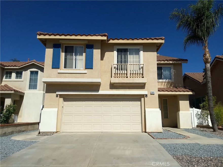 Spacious 4 Bedroom 3 Bath Home Floor Plan located in Central Murrieta, Established Quiet Neighborhood, Award Winning Schools, Activities & Shopping.  This home enjoys new vinyl plank flooring throughout the downstairs & upstairs and several other improvemenets by a very gifted craftsman.  Convenient bonus storage both upstairs & down featuring an extended Kitchen Pantry & upstairs a dedicated Hall storage room.  Huge Upstairs Game / Bonus Room!  A Comfort Kitchen layout with a Six Draw & Cabinet under Island for convienent storage and a plenty of countertop to imagine, create & cook.  Master bedroom sports a very well done twin door walk in closet that opens from either end.  A great concrete backyard patio for plenty of entertainment adding with it a  few mature fruit trees.  Location is just an easy access to freeways 15 & 215.