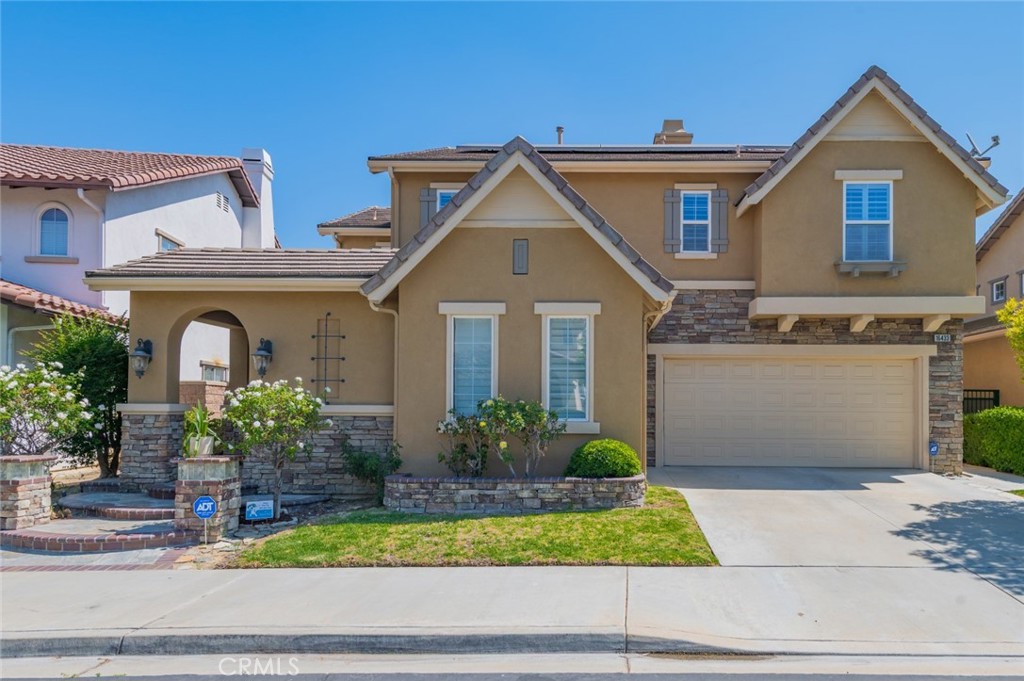 Versatile 5-Bedroom Home with Loft, View, and New A/C.
Located in a desirable Chino Hills neighborhood, this spacious 5-bedroom, 3-bathroom home offers 2,764 square feet of comfortable and functional living space.
The main level features a well-designed layout with one bedroom and a full bathroom downstairs—ideal for guests, extended family, or a home office. The formal living and dining rooms flow seamlessly into the open-concept kitchen and family room, perfect for both daily living and entertaining. Large open kitchen with center island.
Upstairs includes a large loft that can serve as a second living area, playroom, or media space, along with four additional bedrooms, including the primary suite. The primary bedroom has walk-in closet, primary bathroom has dual sinks, bathtub and separate shower.
Other features include: brand-new A/C system, wood flooring downstairs, carpet upstairs, fireplace in family room, window shutters, recessed lights.
The private backyard offers a peaceful setting with a mountain and city lights views, ideal for relaxing or dining outdoors.
Conveniently located near top-rated schools, parks, and shopping centers, this home is a fantastic opportunity for families seeking space, flexibility, and modern comfort.