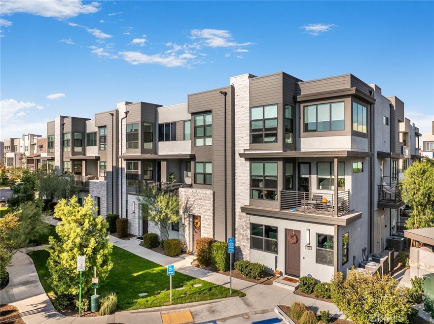 Welcome to a beautifully designed 3 bed, 2.5 bath home built in 2022. Perfect for first-time buyers, this light-filled residence offers a modern open layout with a gourmet kitchen featuring quartz countertops, stainless appliances, and elegant cabinetry. Spacious ensuite bedrooms provide comfort and privacy, while the attached 2-car garage adds convenience. Enjoy resort-style amenities including pool, spa, fitness center, and clubhouse. Prime location near shopping, dining, and freeways — the ideal blend of style, comfort, and value! Builder added closet to create extra bedroom not yet shown in county records. Buyer to verify all info including permits, bed/bath count, sq.ft., lot size, HOA, and school district. Seller/agent make no guarantees.