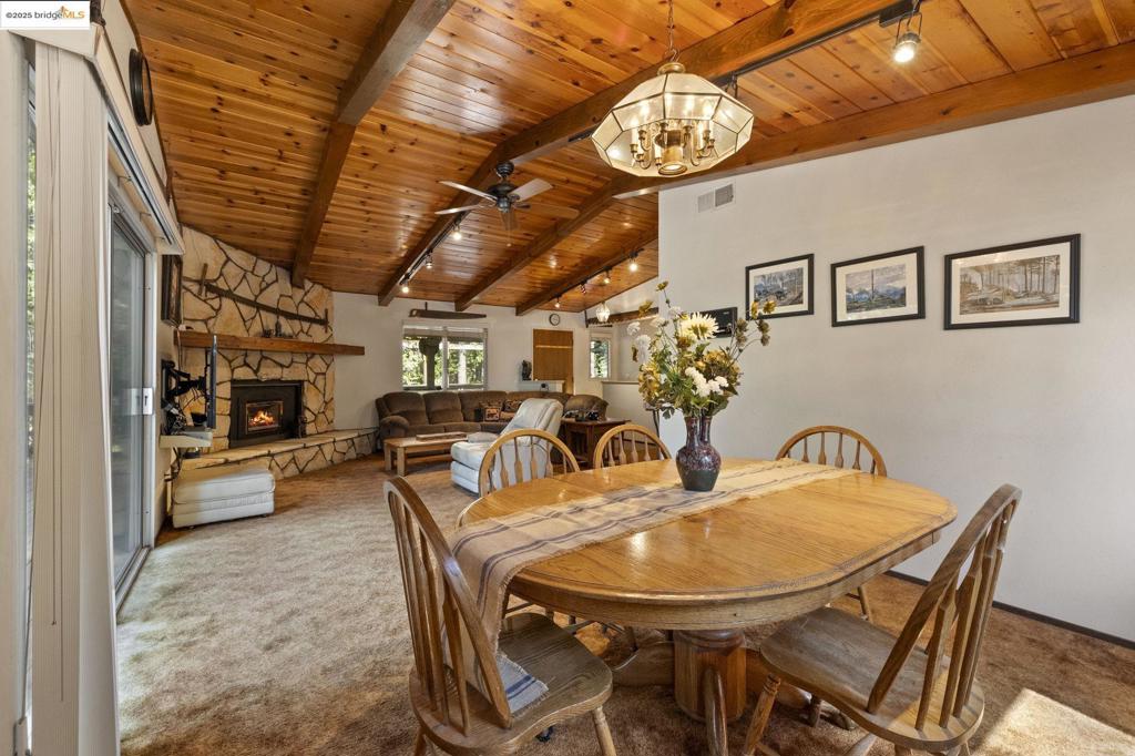 This cozy cabin comes fully furnished and move-in ready! This Blue Lake Springs home is nestled in a quiet neighborhood, featuring 3 bedrooms and 2 bathrooms on the main floor. Downstairs you’ll find another half bathroom, additional sleeping quarters, and a second living area that’s plumbed and ready for a wet bar or kitchenette! Home is 2016 sqft and sits on a .36 acre mostly level lot with a huge garage to keep your cars out of the winter elements. The large, paved driveway is perfect for guest parking. A quick golf cart drive to Sequoia Woods Country Club and Golf Course! Blue Lake Springs amenities include: Pool, 2 lakes, recreation facilities, & tennis courts