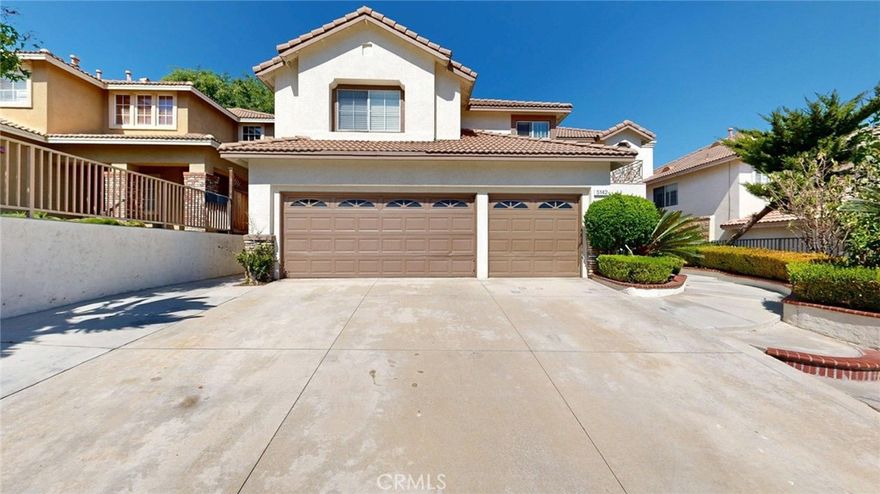 5142Cellini Drive presents a well maintained and equipped 5 bedrooms and 3 bathrooms in a highly desirable area of Chino Hills. This beautiful home features spacious upstairs primary bedroom with adjoining bathroom configuration (tub & separate shower) and a walk-in closet. Three additional bedrooms are located upstairs with a shared full bath in the hallway. The fifth bedroom is on the main floor with 3/4 bath shared with guests.

A grand double-height entry into this home fills inside with natural light, voluminous living room (floor to roof height) that seamlessly flows into the formal dining, with double French door that opens to the backyard. The kitchen is contiguous with a cozy family room that features a fireplace and custom wine rack. Family room and kitchen have two slider glass doors leading to the side and backyard of this property. The entire flooring downstairs (including the kitchen countertop and the backsplash) is tastefully decorated with exquisite, polished granite marble soothing to the eyes.

Windows in this house are fitted with energy saver custom wood shutters. This home is also fitted with copper piping, central vacuum and working intercom to each room. Flooring in each room in this residence is wood laminate.

Stairway leading up lands on the second-floor loft which opens to a private front balcony with a beautiful city light view.  

The backyard, with a designer concrete deck, enjoys privacy, no neighbor and plenty of organic fruit trees. This home has a lot to offer, this is a mu.st see and sellers are motivated. Call for an appointment to show this one. Celebrate Holidays with families and friends.