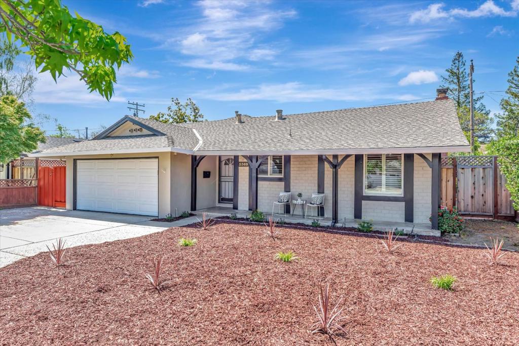 Nestled in a charming Cambrian neighborhood, this ranch style home welcomes you. 3 bedroom/ 2 bath plus a Screened sun porch where you can enjoy your morning coffee. Gleaming hardwood floors refinished and restored, freshly painted interior, all new hardware, recessed lighting, new light fixtures, updated kitchen with custom built cabinets, granite counter tops and stainless steel appliance awaits your culinary expertise. updated bathrooms, Central A/C, double pane windows, Venetian blinds throughout the house. Backyard features Mature Rose bushes, boxed planters that are ready for your summer vegetables and herbs, ideal for entertaining and BBQ. Centrally located near shopping, grocery stores, parks, Great schools plus easy freeway access. Come and experience the charm and warmth of This lovely home.