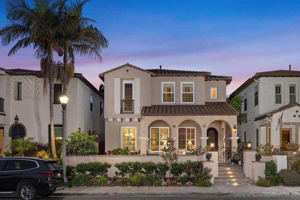 Seller will entertain offers between $2Mil-$2,050,000 Gorgeous Admiralty Row Plan 2, Two Homes away from the Coveted Liberty Station Promenade with Owned Solar and a Tesla Battery! Front Yard has also been Closed-in with Newer Hardscape & Landscape w/ Lighting! This Extra Gorgeous Home sits on a Quiet Small St. & Features Beautiful Wood Flooring, Plantation Shutters, Newer Granite Countertops and Newer Stainless Steel Appliances in Kitchen which is open to the Family Room. The Optional 4th Bedroom is a nice sized Office close to the Family Room & Kitchen. The Backyard Features a Pergola, Gas Fed Firepit and a Decorative Planter that was a former water feature. The MSTR Bedroom w/ Textured Wallpaper and Bathroom are Upstairs and the MSTR Bathroom Features Dual Closets w/ Closet Factory Upgrades, Toto Toilet, Dual Sinks and Stately Backsplash. Some other updates that these owners have completed are AC Replacement, Waterboy Whole House Filter System, Gorgeous Zavala Front Door, Alarm System Upgrade, Exterior House Painted, Wired for Electric Car Charging, Newer Water Heater, Downstairs Bathroom with New Cabinet, Sink, Granite and LED Mirror, Newer Blinds, Garage Cabinets and Garage Overhead Storage, Pull-Outs in Kitchen Cabinetry & under Cooktop, Custom Built-In Niche in Family Room and in Upper Hallway Homework Station. Walk your dogs on the Promenade just 2 Homes away. This home sits on a quiet street with no through traffic or noise from busier streets. If living in a restored, historic area graced with unique architectural details and wide open spaces, meeting friendly neighbors in a vibrant, warm, open community, being able to walk to Loma Club Golf Course to play 9 holes, strolling to Trader Joe's or Vons to pick up fresh fare for a picnic in the 46 acre Waterfront Park, or spending a night on the town at the theatre or ballet in the Arts and Cultural District appeals to you, hurry so you won't miss this opportunity to live where others dream to vacation!