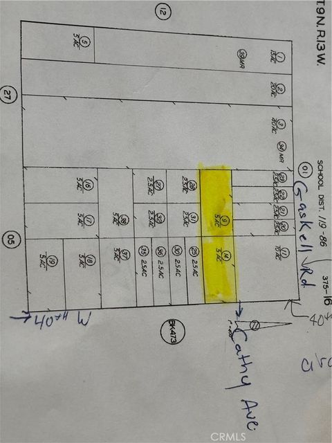 Photo of 0 40th St West and Cathy Ave, Rosamond, CA 93560 (MLS # SR25107463)