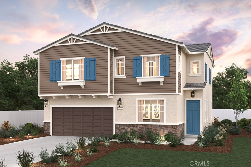 Seize the Opportunity! Discover your dream MODEL HOME at The Village in Menifee! This stunning West facing 4-bedroom, 3-bath Plan 2 home features an open-concept layout perfect for modern living. A main-floor guest suite offers privacy, while the gourmet kitchen dazzles with sleek white shaker cabinets, granite blanco leblon countertops, a walk-in pantry, and a central island. Upstairs, a versatile loft and convenient laundry room enhance everyday living. The owner’s suite boasts a spa-inspired bath and walk-in closet. With stylish flooring throughout and community amenities like a pool and play areas, this home won't last. Secure your spot at The Village today!