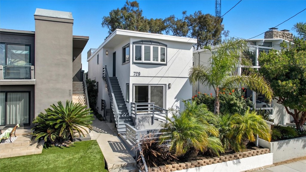 Fantastic income-producing duplex in Hermosa Beach’s prestigious Hill Section! Both units can be delivered vacant. This property offers two 2-bedroom, 2-bath units with separate entrances, providing exceptional flexibility for investors, owner-occupants, or multi-generational living. With a total of approx. 2000sqft on a 2,505sqft lot, both units deliver comfortable coastal living in one of the most sought-after neighborhoods. The lower unit features a large ocean-view walk-out patio perfect for entertaining or relaxing, along with hardwood floors, granite countertops, stainless steel appliances, updated finishes, and abundant natural light. The upper unit mirrors the 2-bed, 2-bath layout and includes access to a spacious rooftop deck offering 360-degree ocean views—ideal for enjoying stunning sunsets and coastal breezes. On-site parking and mature landscaping add convenience and curb appeal. Just six blocks to the sand and surf, and within walking distance of vibrant downtown Hermosa Beach and Manhattan Beach restaurants, parks, and shops. This rare duplex opportunity combines beach-town lifestyle, strong rental potential, and prime location. Don’t miss your chance to own an exceptional property in Hermosa Beach’s coveted Hill Section!