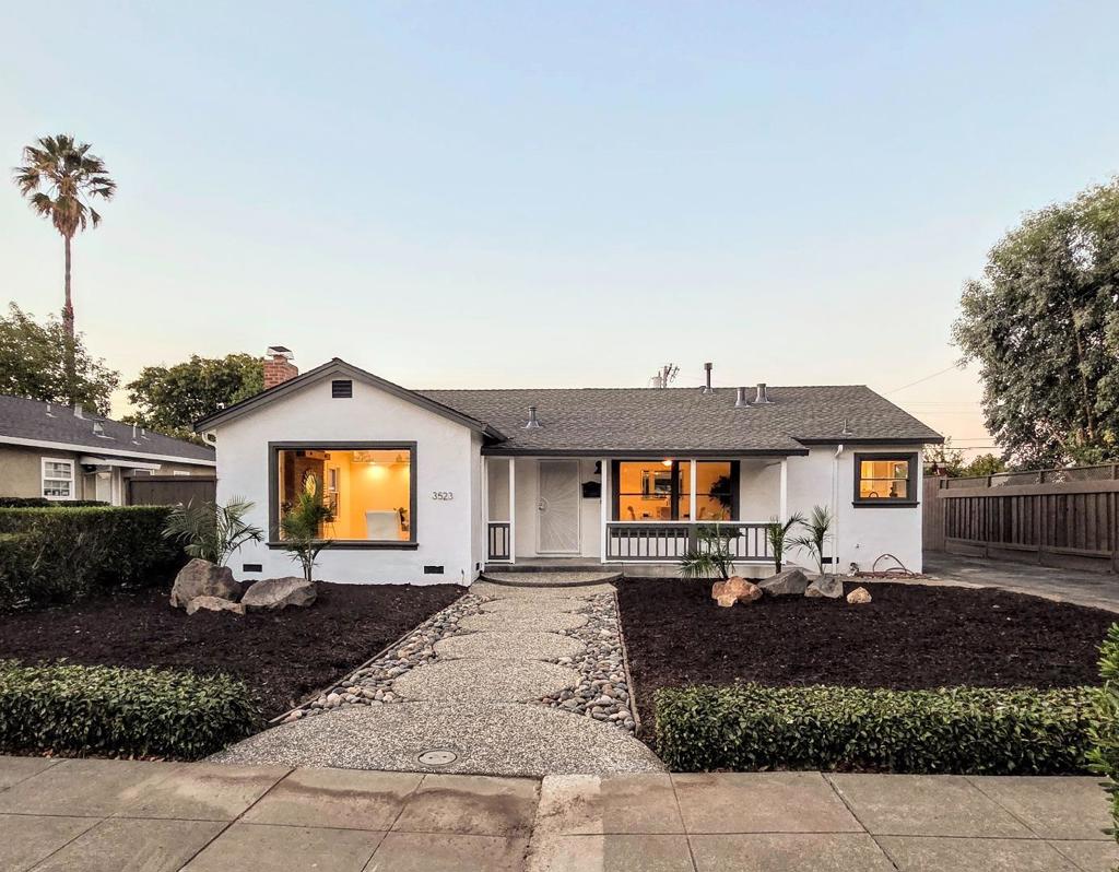 Spacious 1,493 sq ft remodeled home on desirable Kirkwood Drive with direct access to Santana Row (coming Dec 25) and minutes from Valley Fair, Apple Park, and major Silicon Valley employers. Bright living and dining rooms feature oversized picture windows, recessed lighting, ceiling fans, and fresh paint. The new designer kitchen boasts slab quartz counters, stainless steel appliances, and custom cabinetry, complemented by a remodeled bath. Major updates include a newer roof, heating system, and tankless water heater. A large oversized lot offers endless opportunities for outdoor living, gardening, or expansion with architectural drawings included for a future master suite addition. The detached 2+ car garage with workshop adds flexibility for storage, hobbies, or an ADU conversion. This rare property blends modern upgrades, expansion potential, and walkable luxury living in one of Silicon Valleys most coveted locations.
