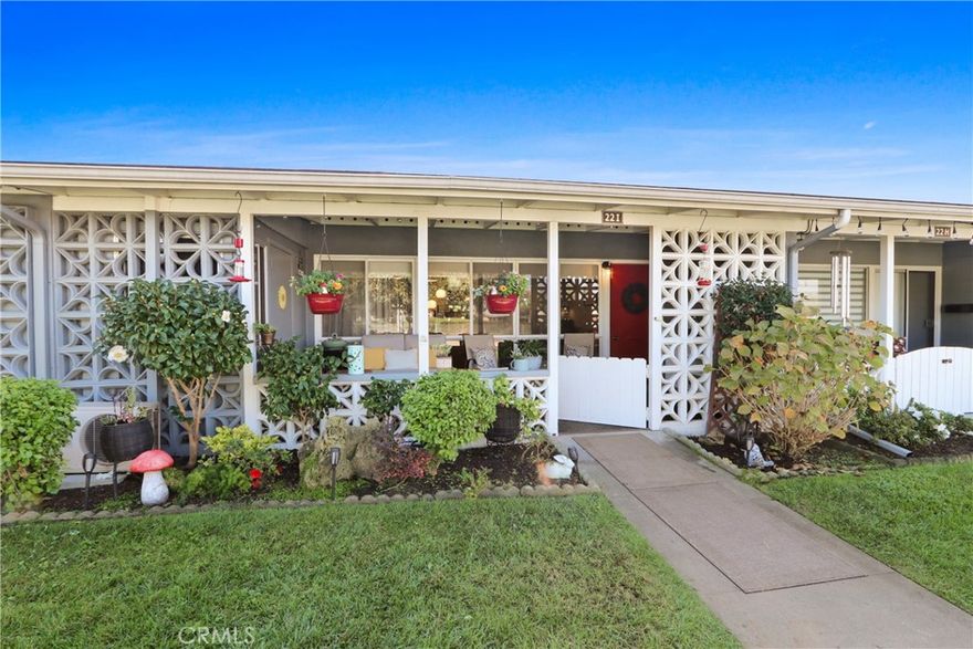 Greenbelt Retreat – Inviting and charming 1-bedroom, 1-bath home set along a calming,
beautifully positioned greenbelt. This well-appointed residence offers great value with fresh
paint, ceramic tile flooring, skylights in the kitchen and bath, and screened window treatments
for added comfort. Enjoy a colorful landscaped entry and a spacious carpeted patio with relaxing
greenbelt views.
Inside, the home offers a clean, cohesive look with tile flooring throughout and abundant natural
light from skylights in both the kitchen and bathroom. The well-appointed kitchen features all-
electric built-in appliances, a versatile island for extra storage and seating, and an adjacent dining
area perfect for everyday meals. A mini-split heating and A/C system ensures year-round
comfort.
The carport is conveniently located just steps away. Ideally situated near the Aquatic Center,
Golf Course, Clubhouse, Amphitheater, and community offices, this home provides easy access
to the heart of Leisure World’s activities.
Leisure World offers extensive 55+ amenities, including a 9-hole golf course, swimming pool,
fitness center, pickleball, billiards, shuffleboard, table tennis, six well-equipped clubhouses, and
200+ clubs. On-site conveniences such as a library, bookstore, credit union, Health Care Center,
pharmacy, café, and post office support a comfortable, well-serviced lifestyle—all within a
secure, guard-gated community just minutes from beaches, shopping, and dining.
With its charming garden approach, cohesive interior updates, calming greenbelt setting, and
close-to-everything location, this home offers wonderful value and truly comfortable, well-
situated Leisure World living.