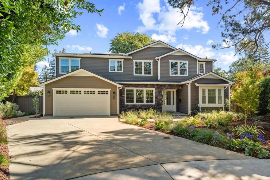 Enjoy luxury finishes, smart home technology, 10-year new home warranty, and 3,963 sqft of thoughtfully designed living space at this impeccably crafted new construction home from Thomas James Homes.  Offering 5 bed/5.5 baths, a great room with stacking patio doors leading to the back patio, gourmet chef's kitchen equipped with 6-burner induction range, 60-inch Thermador fridge, farmhouse sink, and eat-in island w/pendant lighting, plus pantry storage, an upstairs loft/family room, and attached 2-car garage w/Tesla Powerwall. Everyone gets their own private quarters, with a total of 4 en suite bedrooms, including the lavish grand suite upstairs, and the ground level guest suite ideal for hosting friends and family. Situated on an idyllic West Menlo cul-de-sac on over a 10k lot with room for a pool, the home is close to beloved local restaurants, Stanford, and downtown Menlo Park, w/easy access to main commute routes, gorgeous open space, and all that Silicon Valley has to offer.