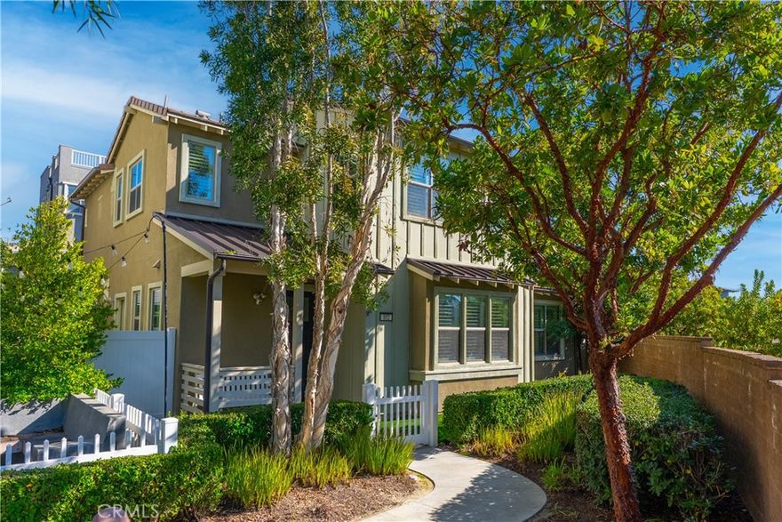 Welcome to 102 Marisol, an inviting 3-bedroom, 2.5-bath single-family home perfectly positioned on an end lot with one of the more generous backyards in this coveted Trellis enclave in the award-winning community of Rancho Mission Viejo. With 1,716 sq ft of thoughtfully designed living space, this home delivers effortless comfort, natural light, and a layout that feels both open and warmly connected. The main level features an airy great room anchored by a modern kitchen with quartz countertops, stainless-steel appliances, and a spacious center island ideal for gathering. Double French sliders extend the living space outdoors to a beautifully landscaped backyard, complete with lawn, hardscape, and room to relax, play, or entertain. Upstairs, the hallway cabinetry and dedicated laundry room add everyday convenience, while all three bedrooms enjoy plenty of natural light and comfortable proportions. The primary suite is a serene retreat with plantation shutters, custom touches, a sliding barn door, and a spa-inspired bathroom with quartz counters, hardwood cabinetry, and an oversized shower. What truly sets this location apart is its walkability. Just across the street are Esencia K-8, The Pavilion, Canyon House Coffee, the Montessori school, and the Esencia Organic Farm, placing some of the community’s most cherished amenities right at your doorstep. Immerse yourself in the exceptional amenities of Rancho Mission Viejo, including the vibrant Ranch Camp, the state-of-the-art Ranch Cove community pool and gym, and countless recreational opportunities that define the unmatched lifestyle of this community. Exclusive to Rancho Mission Viejo residents are all amenities in the Villages of Sendero, Esencia, Rienda, and future Villages. There are community amenities for all from breath-taking resort-style pools and spas, Esencia school K-8, community farms, fitness centers, guest house, putting green, bocce ball courts, tennis and pickle ball courts, playgrounds, coffee shop, fire pits, an arcade and so much more!