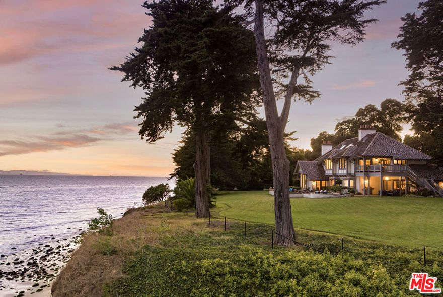 Chic and serene coastal living on a private 2 acre oceanfront parcel featuring a light-filled 3-bed main house and separate guest studio. Interiors embrace sweeping views and effortless indoor-outdoor living with terraces, lawns, and mature specimen trees capturing the sea breeze. A rare opportunity to enjoy a relaxed bluff-top lifestyle now, or personalize the home to suit your vision. Offered as a single legal parcel. Seller will consider a combined sale with the adjacent vacant parcel to create a 4.3-acre oceanfront compound.