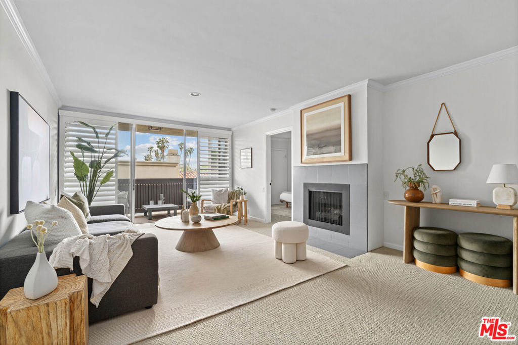 Bright & Stylish Top-Floor Condo in Prime Brentwood. Welcome to this sun-drenched top-floor 2-bedroom, 1-bathroom condo located in the heart of Brentwood, one of LA's most desirable neighborhoods. Flooded with natural light, this thoughtfully laid-out unit is ideal for roommates, a work-from-home lifestyle, or anyone in need of a guest room or dedicated office space. The newly renovated bathroom adds a touch of modern luxury, while the open floor plan offers both comfort and functionality. Great privacy from all angles and with no neighboring windows staring into your unit this home is a level above the rest. Enjoy tree top views and resort-style amenities including a beautifully maintained outdoor pool and spa, sauna, and a fully equipped gym. The building's HOA dues cover everything you need: EQ insurance, water, trash, gas, internet, and even Cable TV, simplifying your monthly expenses. Just steps from the vibrant Brentwood Farmers Market and iconic spots like Alfred Coffee, Whole Foods, Katsuya, Pizzana, Jon & Vinny's, Sugarfish, A.O.C., and Baltaire, this location offers unbeatable walkability and convenience. Don't miss the opportunity to live in one of LA's most walkable and charming enclaves!