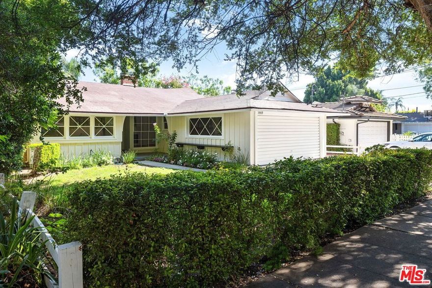 Set along a serene, treelined street in the coveted Hesby Oaks School district, this stunning midcentury ranch-style gem invites you to live the classic San Fernando Valley dream. Crafted by the celebrated architect William Mellenthin, this home showcases the very charm and durable craftsmanship he's famed for; from its open-beam ceilings and a dramatic two-sided brick hearth to its expansive walls of glass that bathe the home in radiant California sunshine. This home features freshly refinished oak floors in the living areas and brand-new flooring in the kitchen and baths with rich, lath-and-plaster walls that recall the home's authentic midcentury roots. The light-filled living room, graced by giant picture windows, offers a soothing view out to the covered patio that overlooks a private backyard oasis complete with a pool. Storage is plentiful throughout the home; with ample cabinetry, several closets, and a spacious laundry room. Recent enhancements include a brand-new water heater, upgraded toilets and bathroom fixtures, a fresh roof recoating, and updated light fixtures, all completed in the last few months. In addition, the plumbing system was overhauled just two years ago. Families will appreciate that this home is within the Hesby Oaks attendance zone, a top-performing K8 school ranked in the top 10% statewide. Everyone will appreciate the location: within a half-mile of countless shops, restaurants, and stores--including the Sherman Oaks Galleria--and within a mile of many more. All with swift connections to two major freeways that allow you to drive to LA's Westside in minutes and beyond. Public records show two bedrooms but the home has 3, buyers to verify.